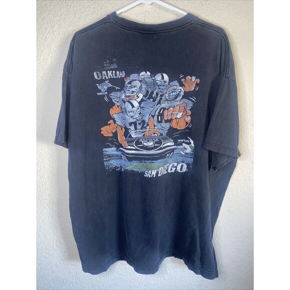 Oakland Day Pirate Footbal Alstyle Men Cobra San Diego Short Sleeve Shirt 2XL - Picture 1 of 9